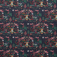 Rifle Paper Co. - Cotton - Holiday Classics IV - Nativity - Navy & Gold