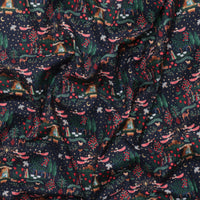 Rifle Paper Co. - Cotton - Holiday Classics IV - Nativity - Navy & Gold