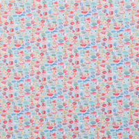 Makower UK - Cotton - Deep Blue Sea - Sea Fish Shoal - Light Blue