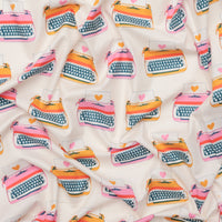 Ruby Star - Cotton - Best Day Ever - Typewriters - Natural