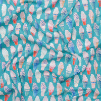 Ruby Star - Cotton - Best Day Ever - Ice Cream - Dark Turquoise