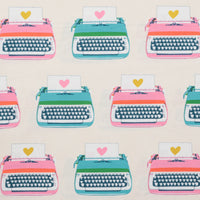 Ruby Star - Canvas - Best Day Ever - Typewriters - Natural