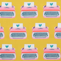 Ruby Star - Canvas - Best Day Ever - Typewriters - Golden