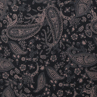 Cotton - Inkline Denim - Paisley - Black Beige