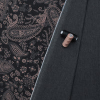 Cotton - Inkline Denim - Paisley - Black Beige