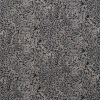 Figo - Cotton Linen - Rhythm & Leaves - Wheat - Black