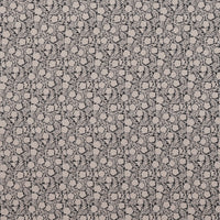 Figo - Cotton Linen - Rhythm & Leaves - Chain Floral - Black