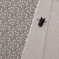 Figo - Cotton Linen - Rhythm & Leaves - Chain Floral - Black