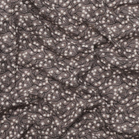 Figo - Cotton Linen - Rhythm & Leaves - Trellis - Black