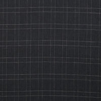 Linen Blend - Utopia - Plaid - Black