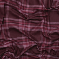 Cotton - Mammoth Flannel - Plaid - Aubergine