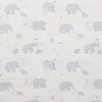 Moda - Cotton - To The Moon And Back - Elephant Baby - Dove