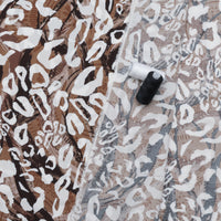 Rayon - Dali Poplin - Print - White Brown