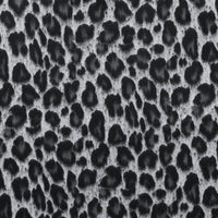 Wool Blend - Italian Coating - Cheetah - Black Grey