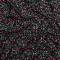 Maria Matos - Cotton - Nocturnal Creatures - Victorian Garden - Black