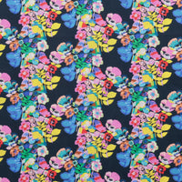 Kitty McCall - Cotton - Vibrant Botanica - Plumeria - Night