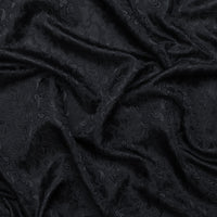 Poly Viscose - Lining - Bold Paisley - Black