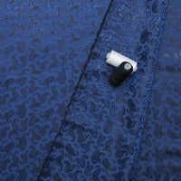 Poly Viscose - Lining - Bold Paisley - Navy
