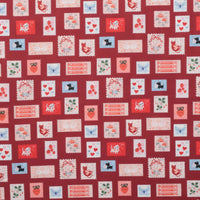 Moda - Cotton - Funny Valentine - Stamps - Rose