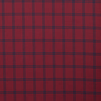 Wool - Suiting - Plaid - Crimson Navy