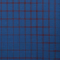 Wool - Suiting - Plaid - Indigo Maroon