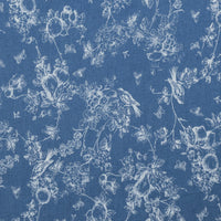 Cotton Blend - Chambray - Birds - Assorted