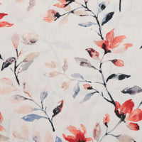 Linen Blend - Laurel Print - Natural - Rust Denim