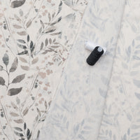 Linen Blend - Laurel Print - Natural - Taupe