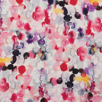 Linen Blend - Laurel Print - Natural - Pink Yellow