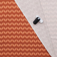 Camelot - Cotton - I Love Carbs - Baguette Chevron - Brown