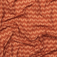 Camelot - Cotton - I Love Carbs - Baguette Chevron - Brown