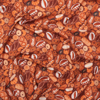 Camelot - Cotton - I Love Carbs - Baked With Love - Dark Brown