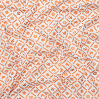 Camelot - Cotton - I Love Carbs - Bakery Lattice - White