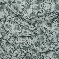 Figo - Rayon - Flourish - Large Floral - Green