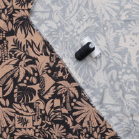 Rayon - Slub - Digital Print - Island Leaves - Assorted