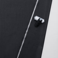 Wool Cashmere - Suiting - Plaid - Charcoal Grey
