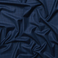 Wool Cashmere - Suiting - Plaid - Indigo Wine