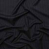 Wool - Suiting - Stripe - Black Brown