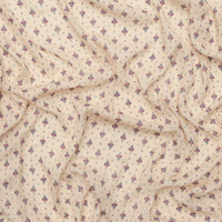 Rayon - Metallic Gauze - Beige Purple