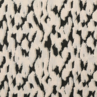 Linen Blend - Laurel Print - Natural Black