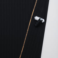 Wool Cashmere - Suiting - Stripe - Black Grey