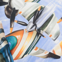 Silk - Designer Print - In The Sky Blue