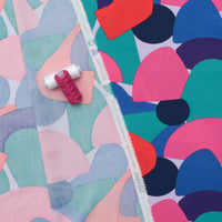 Viscose - Challis - Designer Print - Abstract Circles - Assorted