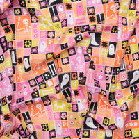 KP Creates - Cotton - Ghostly Garden - Sew Spooky - Pink