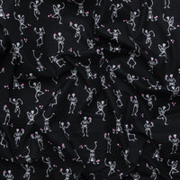 KP Creates - Cotton - Ghostly Garden - Skeleton Jig - Black
