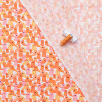 KP Creates - Cotton - Ghostly Garden - Ghost Party - Orange
