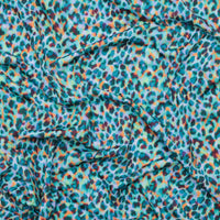 Poly Blend - Nautica - Swimwear Print - Turquoise Teal