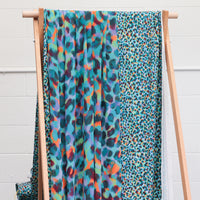 Poly Blend - Nautica - Swimwear Print - Turquoise Teal