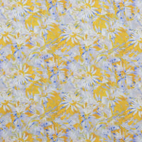 Silk Cotton - Digital Print - Lemon Royal