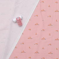 Riley Blake - Flannel - Sweet Cotton Tales - Flopsy Fields - Pink